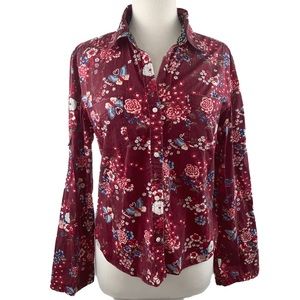 Tommy Jeans button down shirt with  bell sleeves